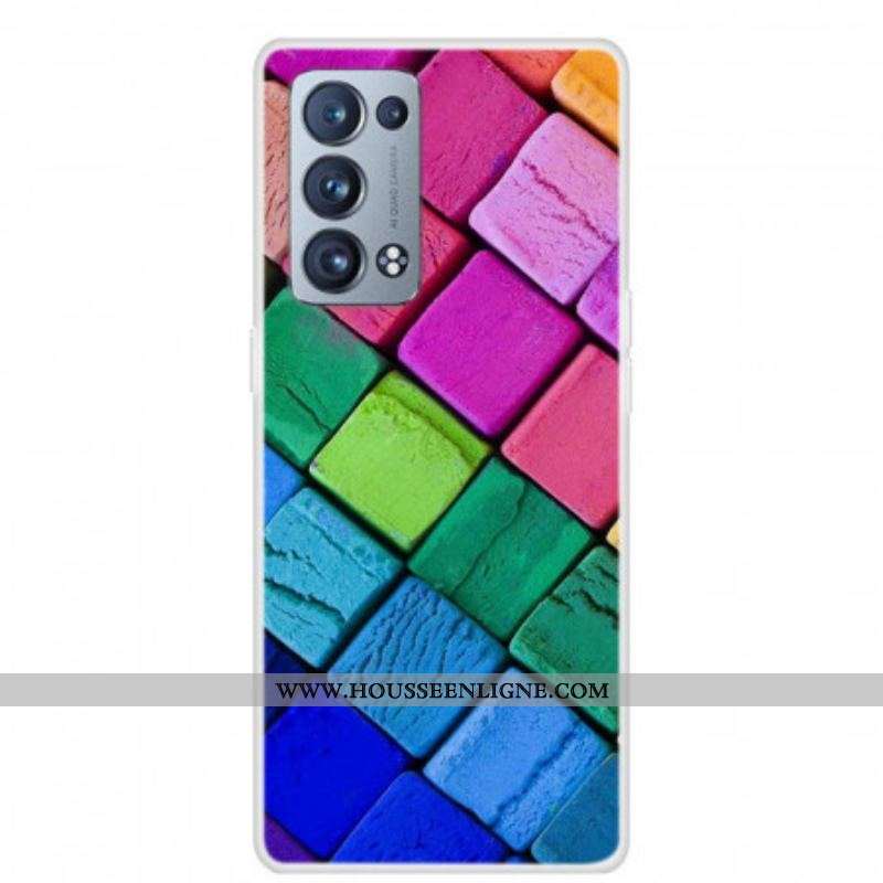 Coque Oppo Reno 6 Pro 5G Blocs Colorés
