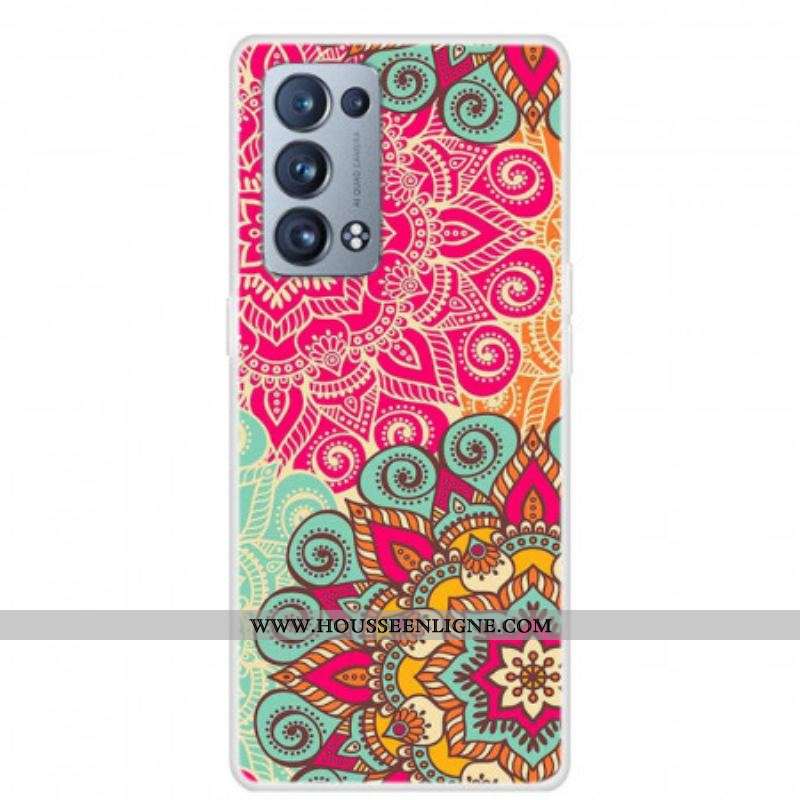 Coque Oppo Reno 6 Pro 5G Mandala Fluo