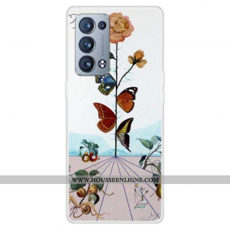 Coque Oppo Reno 6 Pro 5G Papillons de la Nature