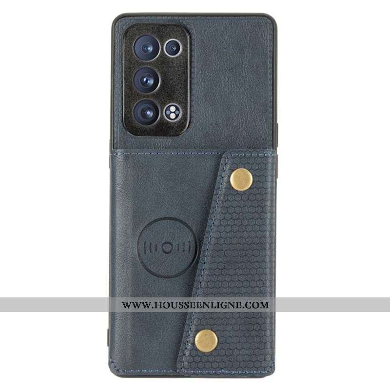 Coque Oppo Reno 6 Pro 5G Porte-Cartes Dépliant