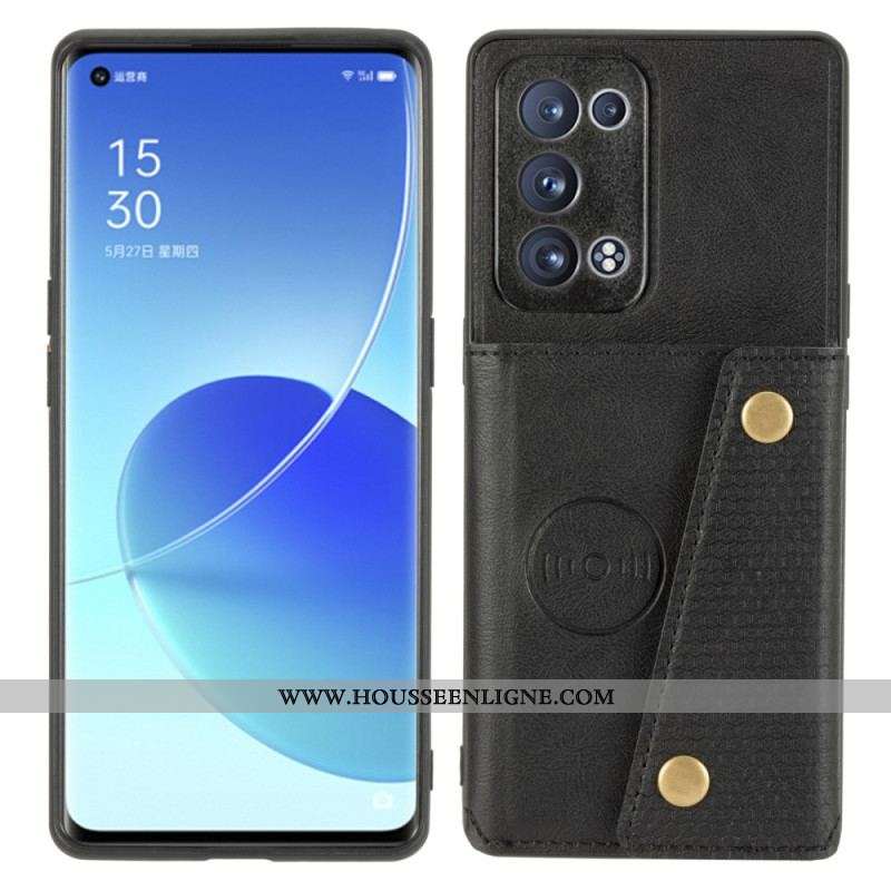 Coque Oppo Reno 6 Pro 5G Porte-Cartes Dépliant