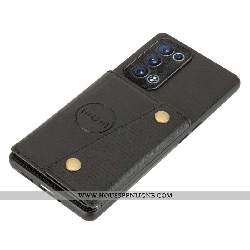 Coque Oppo Reno 6 Pro 5G Porte-Cartes Dépliant