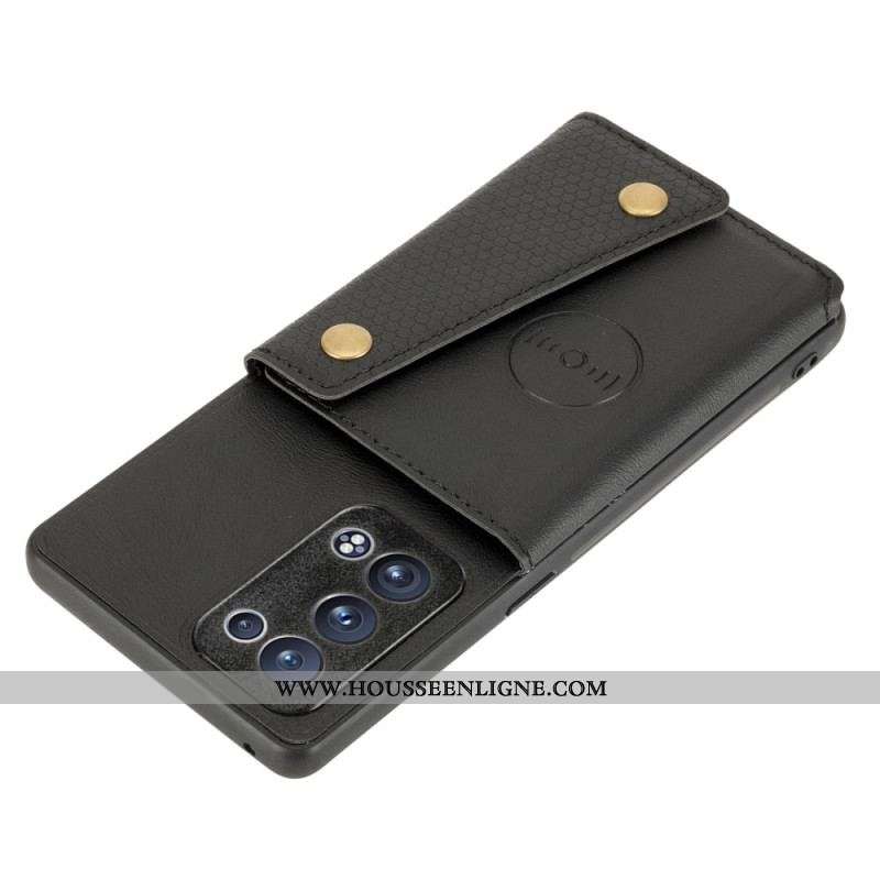 Coque Oppo Reno 6 Pro 5G Porte-Cartes Dépliant