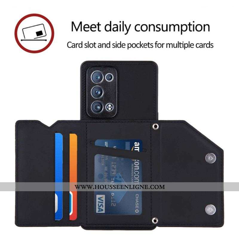 Coque Oppo Reno 6 Pro 5G Porte-cartes et Bandoulière