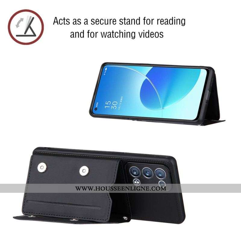 Coque Oppo Reno 6 Pro 5G Porte-cartes et Bandoulière