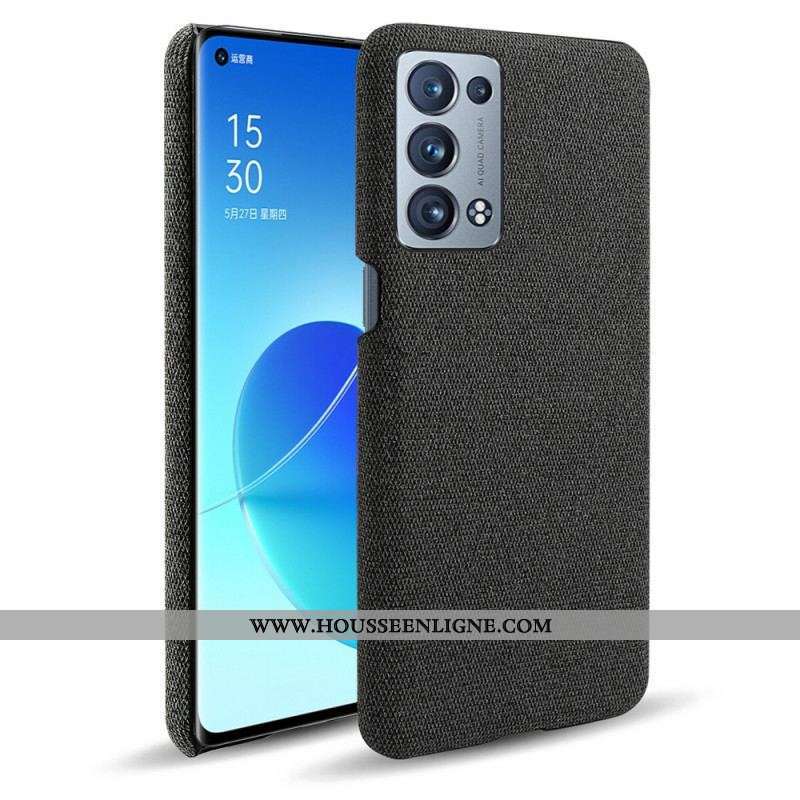 Coque Oppo Reno 6 Pro 5G Revêtement Tissu