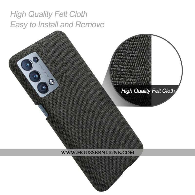 Coque Oppo Reno 6 Pro 5G Revêtement Tissu
