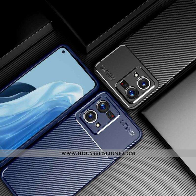 Coque Oppo Reno 7 Flexible Fibre Carbone