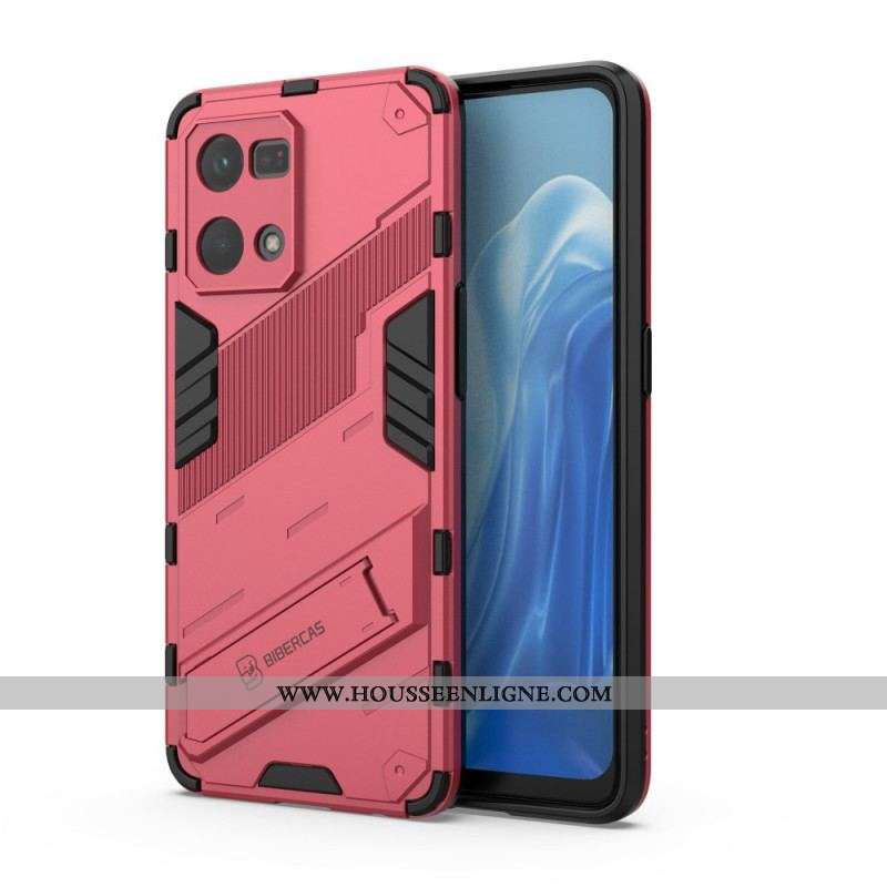 Coque Oppo Reno 7 Support Amovible Deux Positions Mains Libres