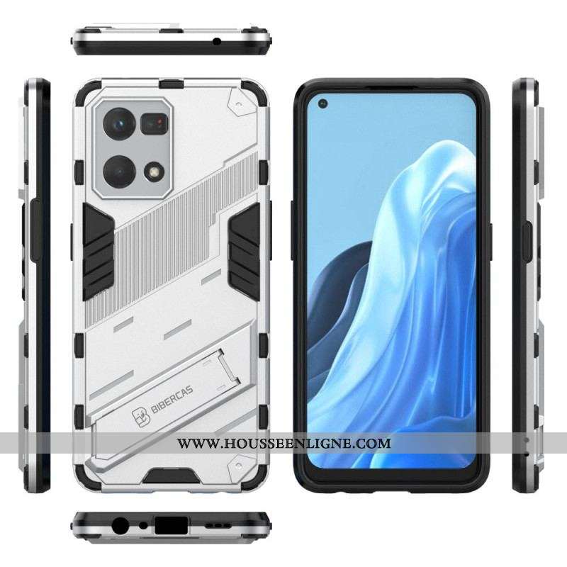 Coque Oppo Reno 7 Support Amovible Deux Positions Mains Libres