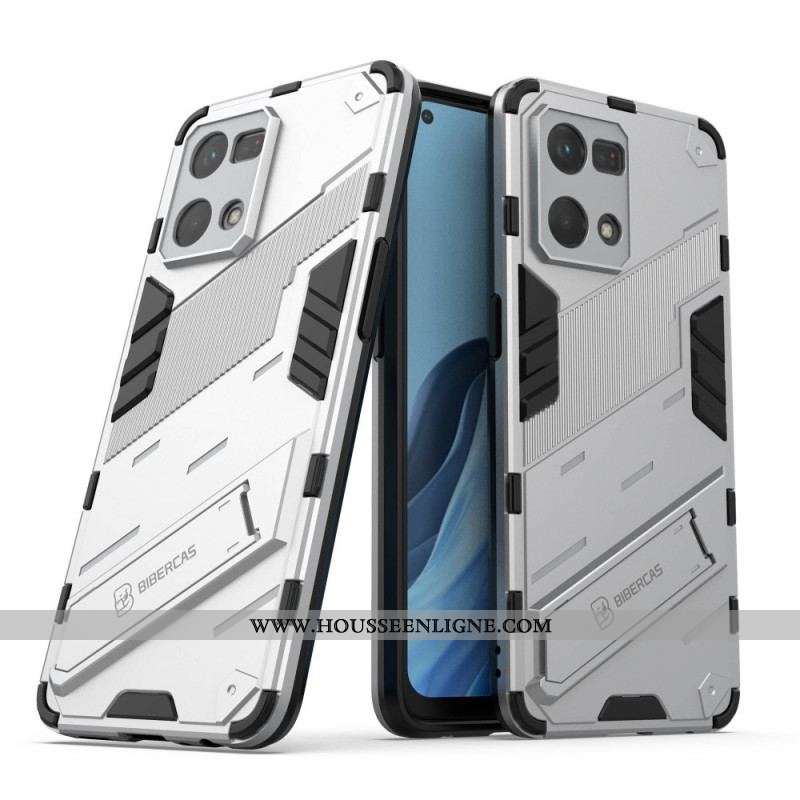 Coque Oppo Reno 7 Support Amovible Deux Positions Mains Libres