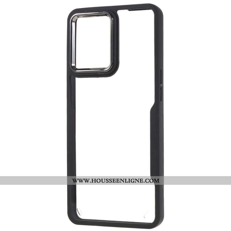 Coque Oppo Reno 7 Transparente Acrylique et Contour Coloré