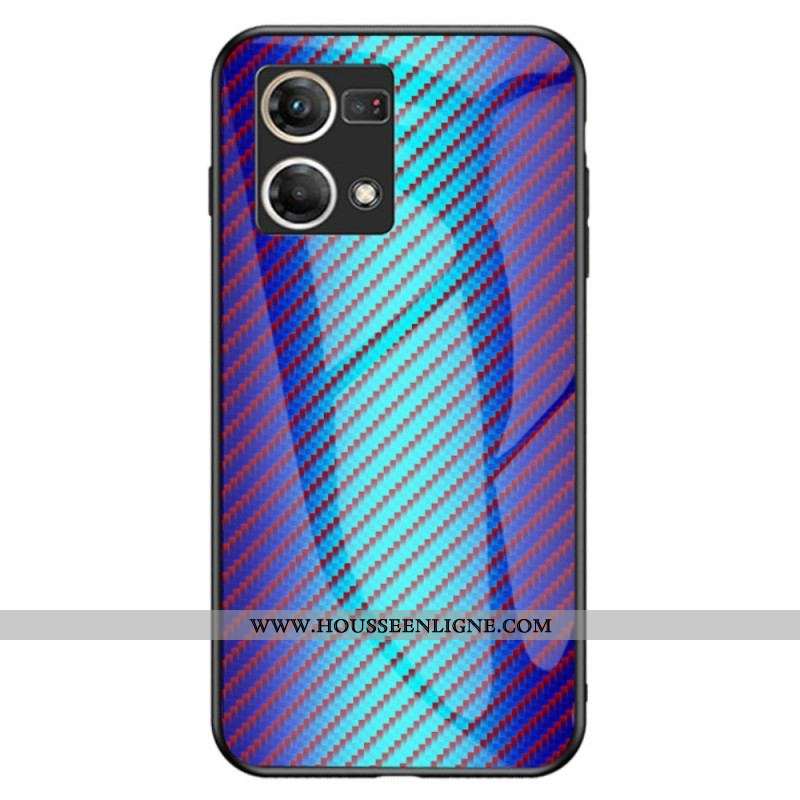 Coque Oppo Reno 7 Verre Trempé Fibre Carbone