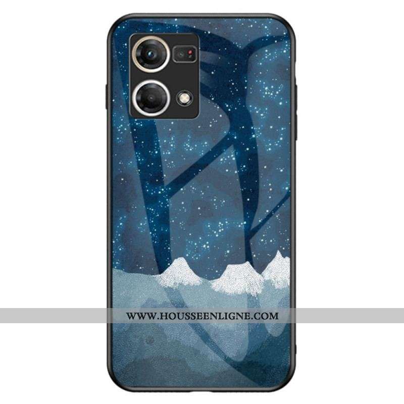 Coque Oppo Reno 7 Verre Trempé Motif