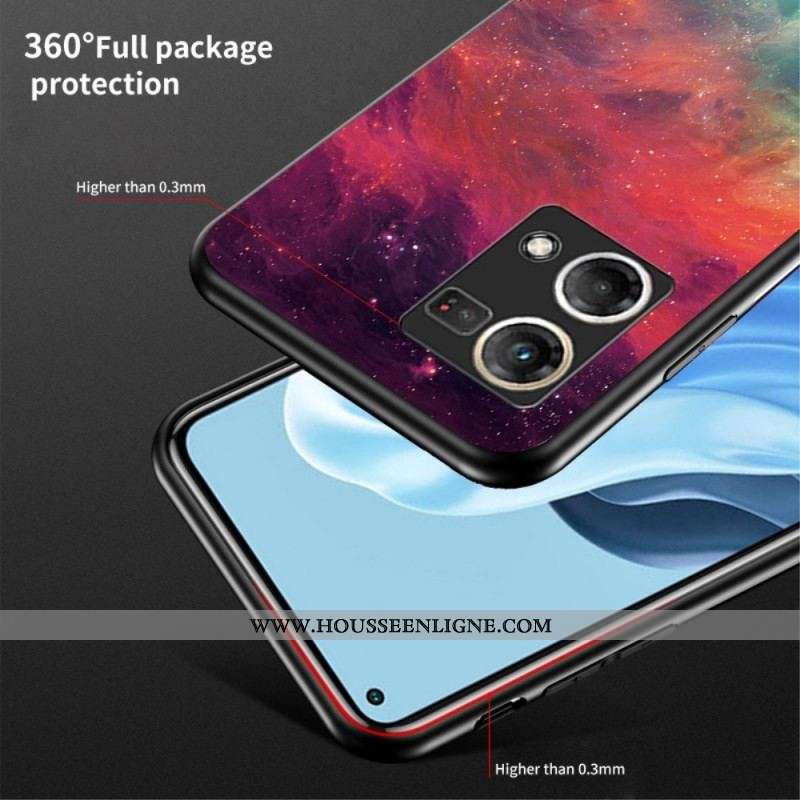 Coque Oppo Reno 7 Verre Trempé Motif