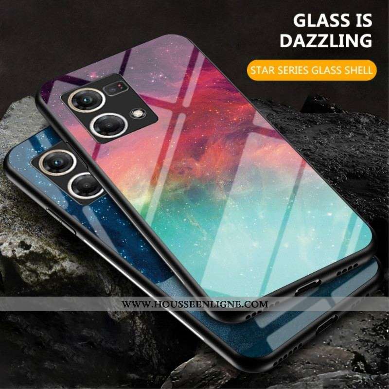 Coque Oppo Reno 7 Verre Trempé Motif