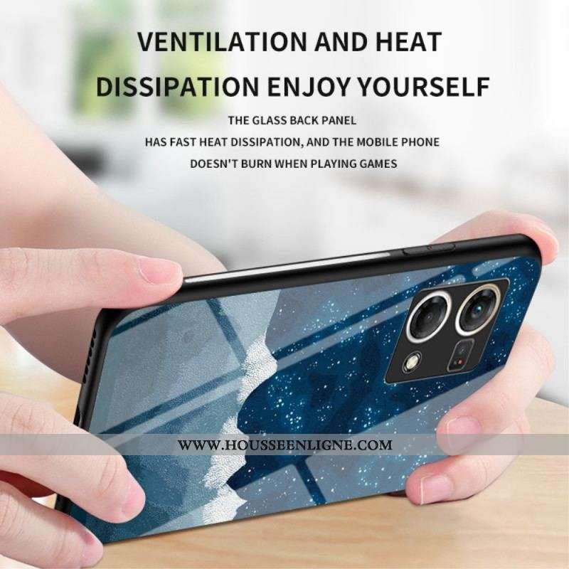 Coque Oppo Reno 7 Verre Trempé Motif