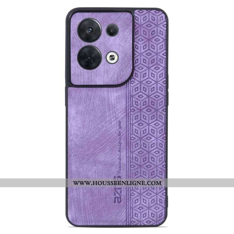 Coque Oppo Reno 8 Effet Cuir AZNS