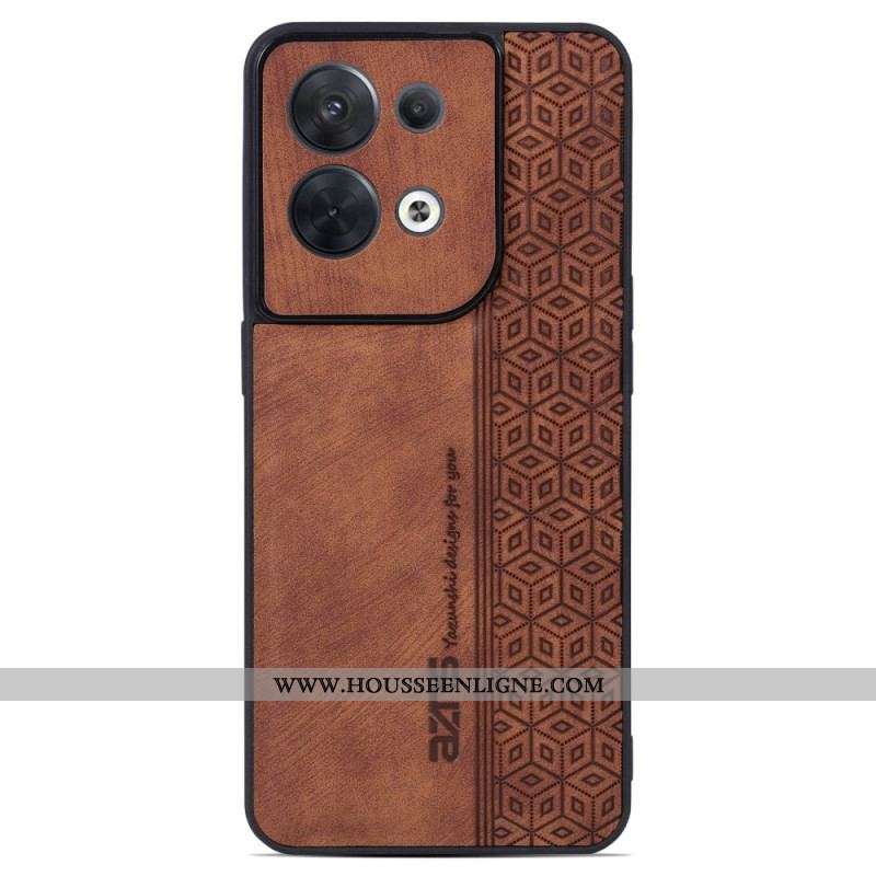 Coque Oppo Reno 8 Effet Cuir AZNS
