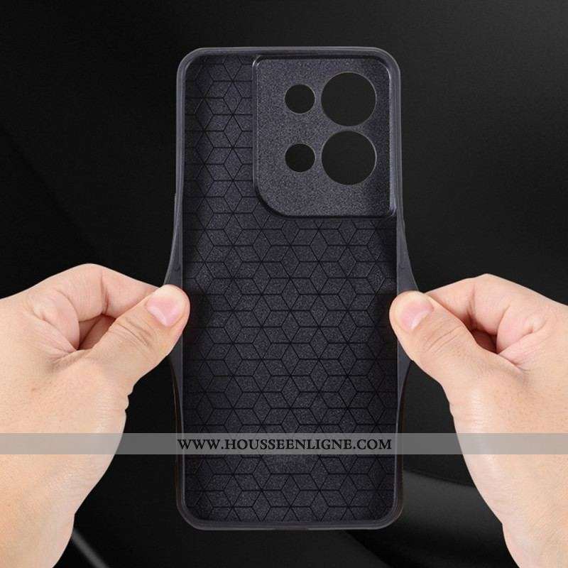 Coque Oppo Reno 8 Effet Cuir AZNS