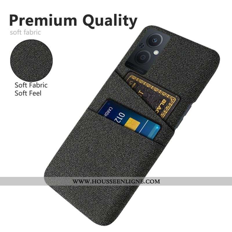Coque Oppo Reno 8 Lite Tissu Porte-Cartes
