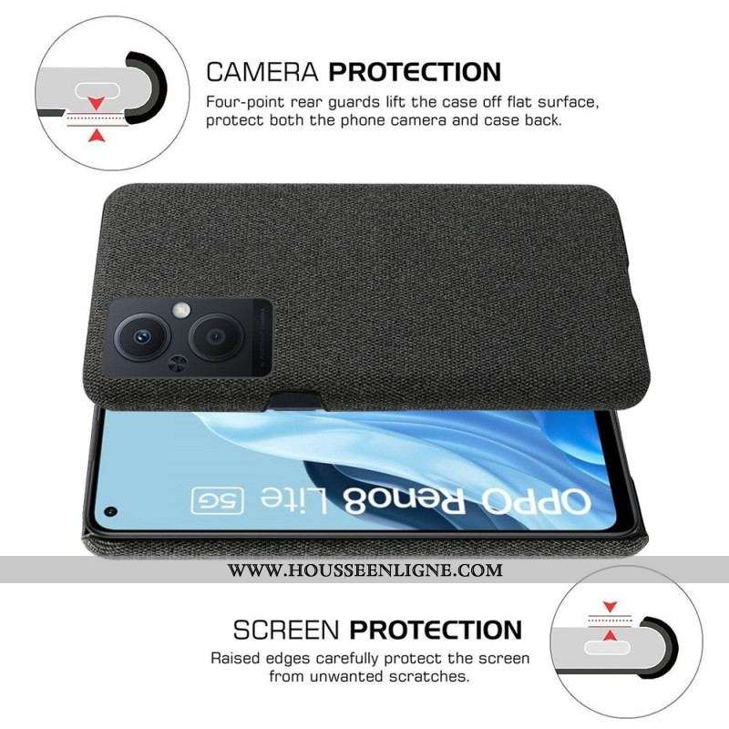 Coque Oppo Reno 8 Lite Tissu