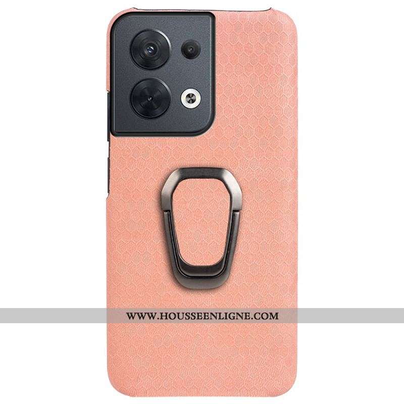 Coque Oppo Reno 8 Nid d'Abeille avec Anneau-Support