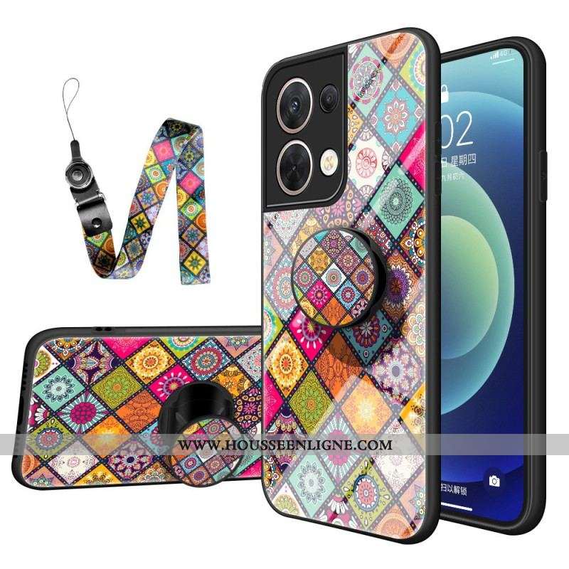 Coque Oppo Reno 8 Patchwork