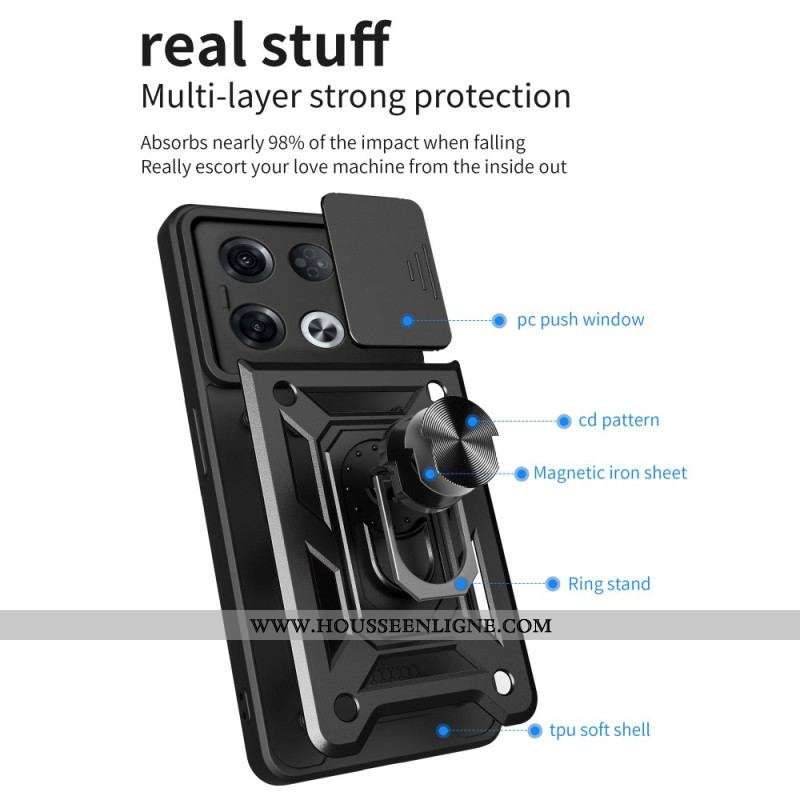 Coque Oppo Reno 8 Pro Anneau Premium