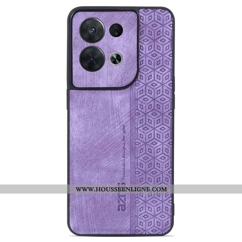 Coque Oppo Reno 8 Pro Effet Cuir AZNS