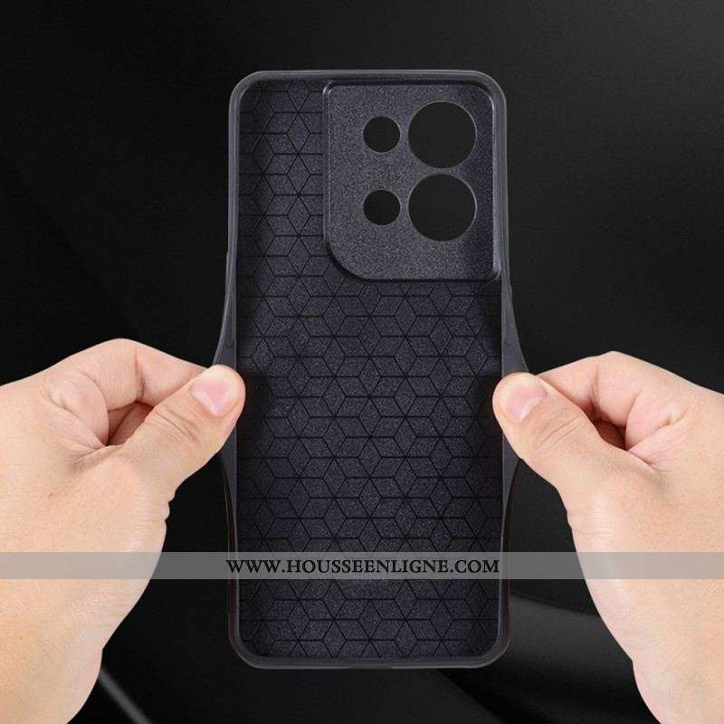 Coque Oppo Reno 8 Pro Effet Cuir AZNS