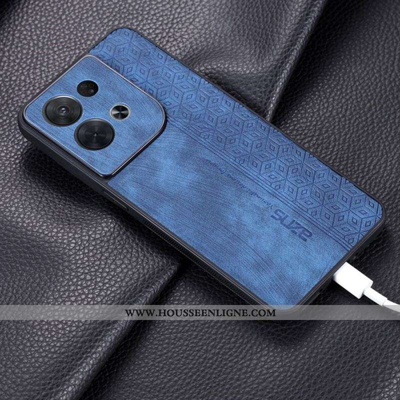 Coque Oppo Reno 8 Pro Effet Cuir AZNS