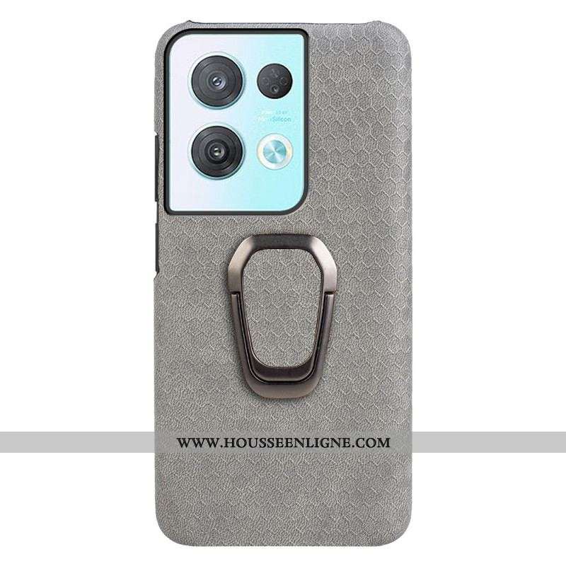 Coque Oppo Reno 8 Pro Nid d'Abeille avec Anneau-Support