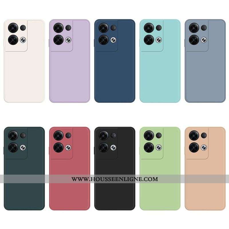 Coque Oppo Reno 8 Pro Silicone Intérieur Microfibre