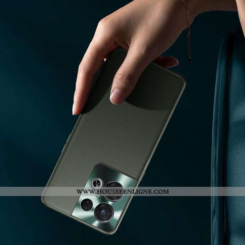 Coque Oppo Reno 8 Pro Simili Cuir Haut de Gamme