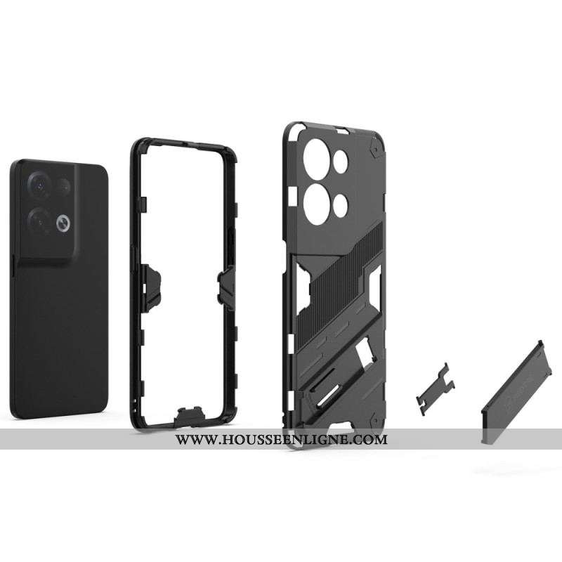 Coque Oppo Reno 8 Pro Support Amovible Deux Positions Mains Libres