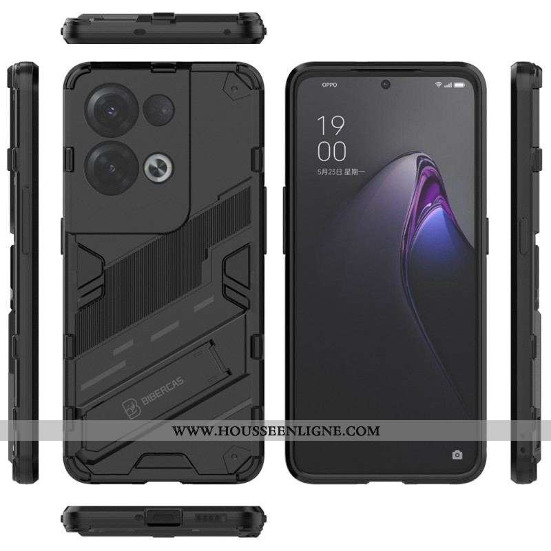 Coque Oppo Reno 8 Pro Support Amovible Deux Positions Mains Libres