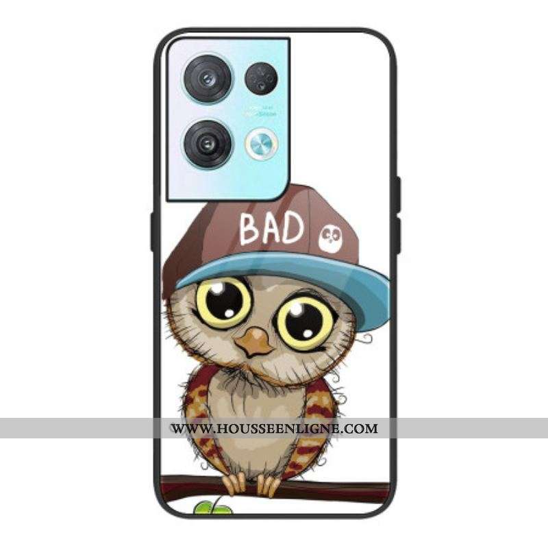 Coque Oppo Reno 8 Pro Verre Trempé Bad Hibou