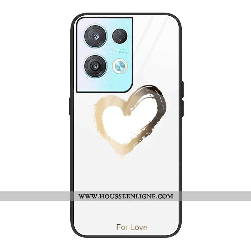 Coque Oppo Reno 8 Pro Verre Trempé Coeur
