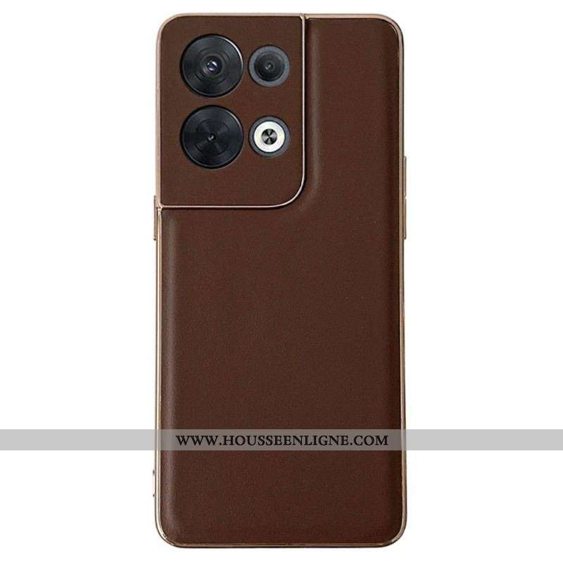Coque Oppo Reno 8 Pro Véritable Cuir Premium