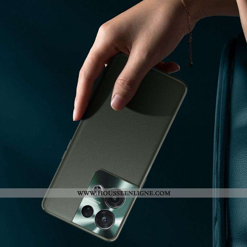 Coque Oppo Reno 8 Simili Cuir Haut de Gamme