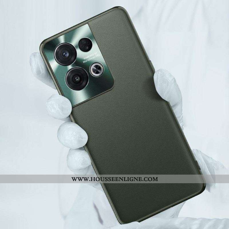 Coque Oppo Reno 8 Simili Cuir Haut de Gamme