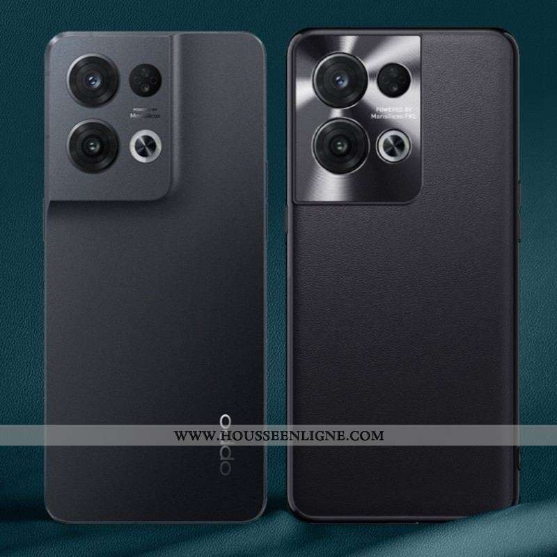 Coque Oppo Reno 8 Simili Cuir Haut de Gamme