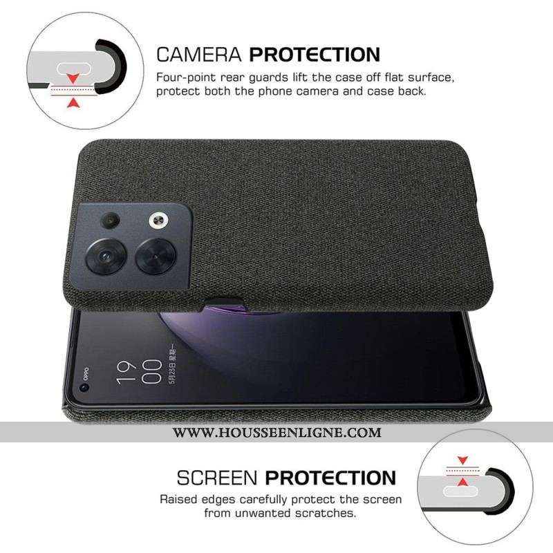 Coque Oppo Reno 8 Tissu
