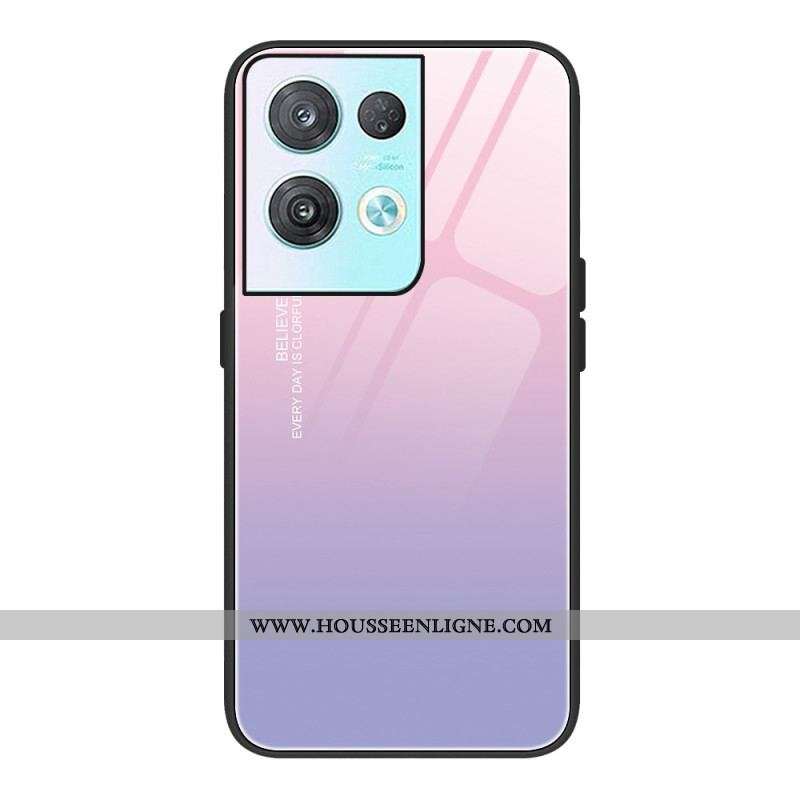 Coque Oppo Reno 8 Verre Trempé Gradient