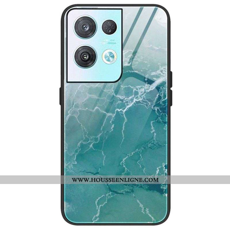 Coque Oppo Reno 8 Verre Trempé Marble Colors