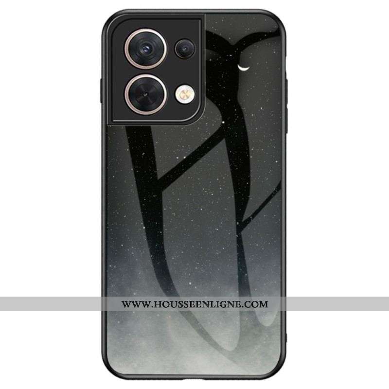Coque Oppo Reno 8 Verre Trempé Motif