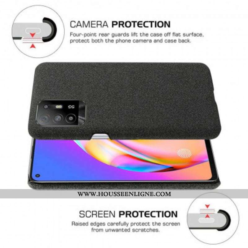 Coque Oppo Reno A94 5G KSQ Tissu Chic