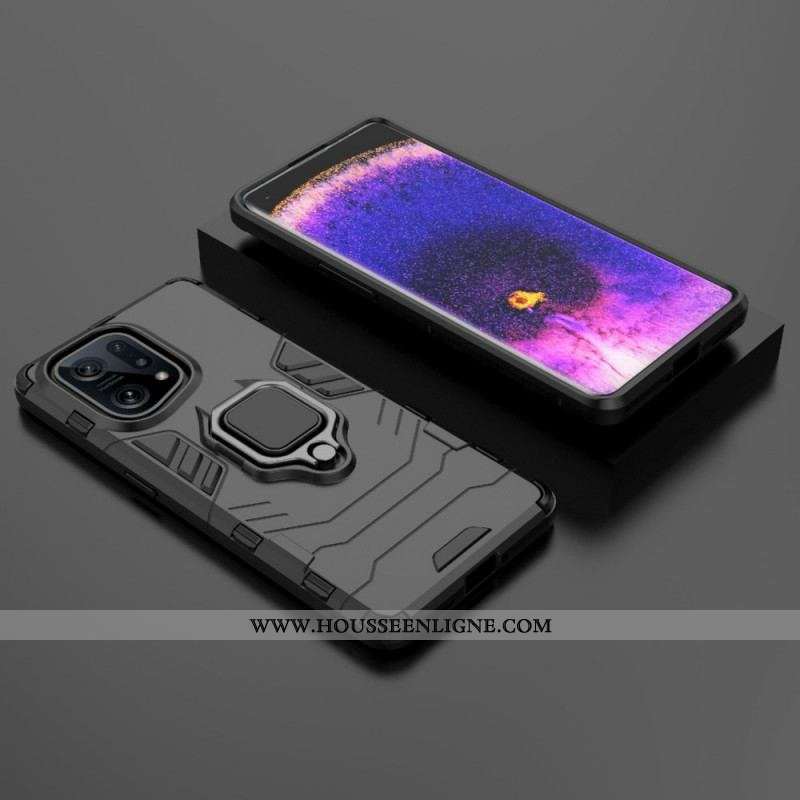 Coque Oppo find X5 Ring Résistante