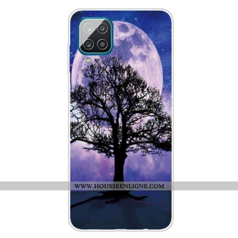 Coque Samsung Galaxy A12 / M12 Arbre et Lune